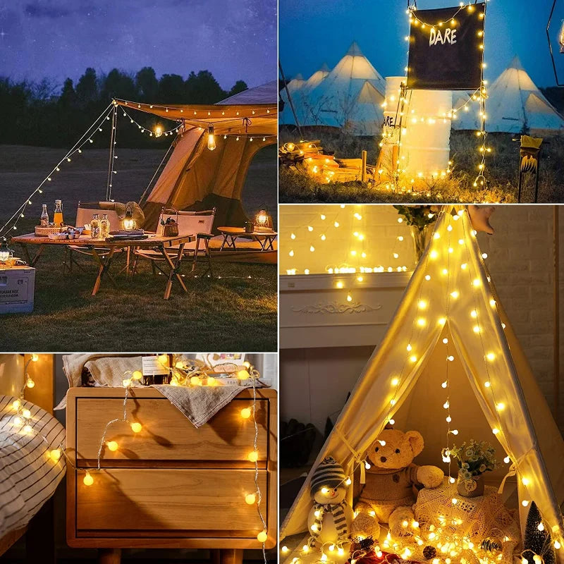 Globe fairy string lights