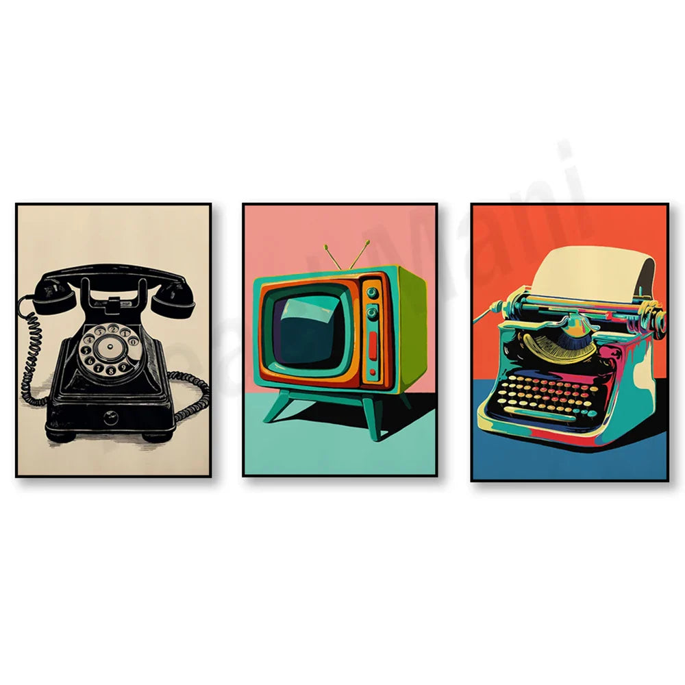 Retro maximalist statement poster