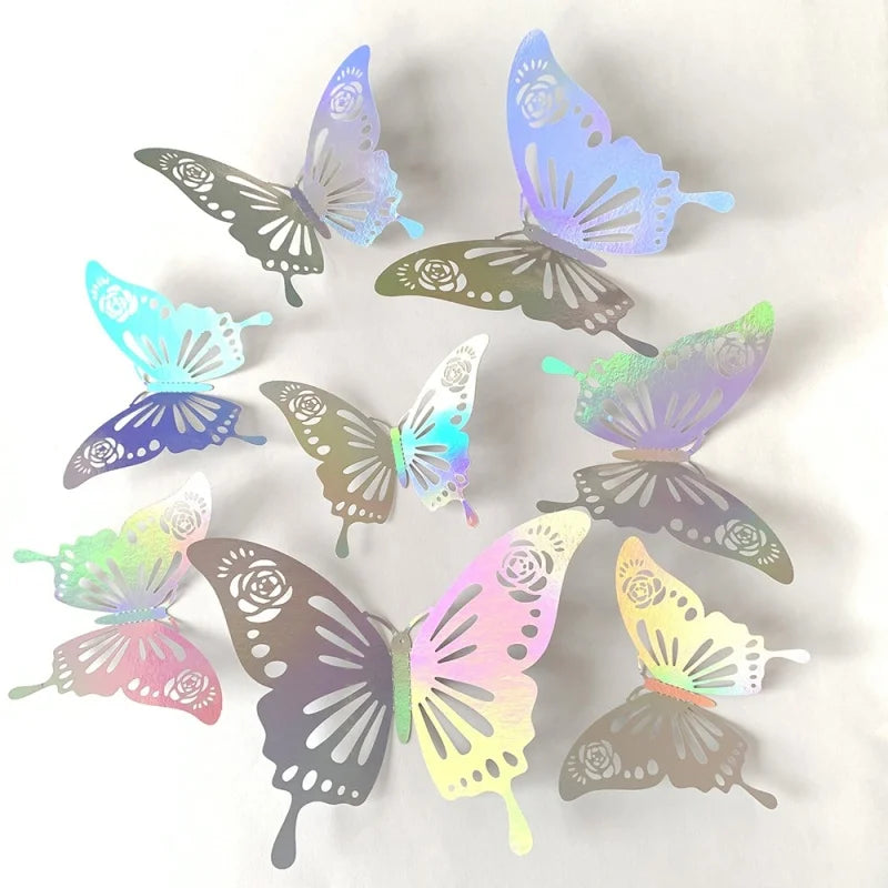 Hollow Butterfly Wall Stickers (12pc)