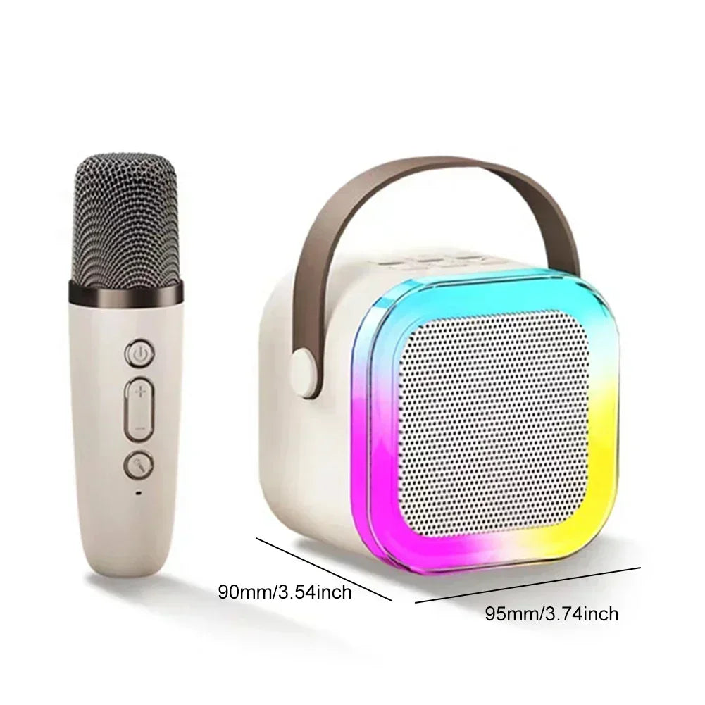 Karaoke Party Pal: Portable Bluetooth Speaker System with Wireless Microphones