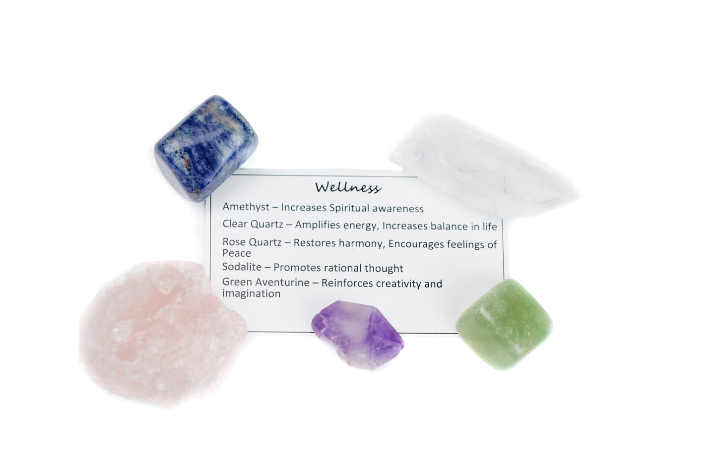 Crystal gemstone collection on shelf - amethyst quartz boho decor