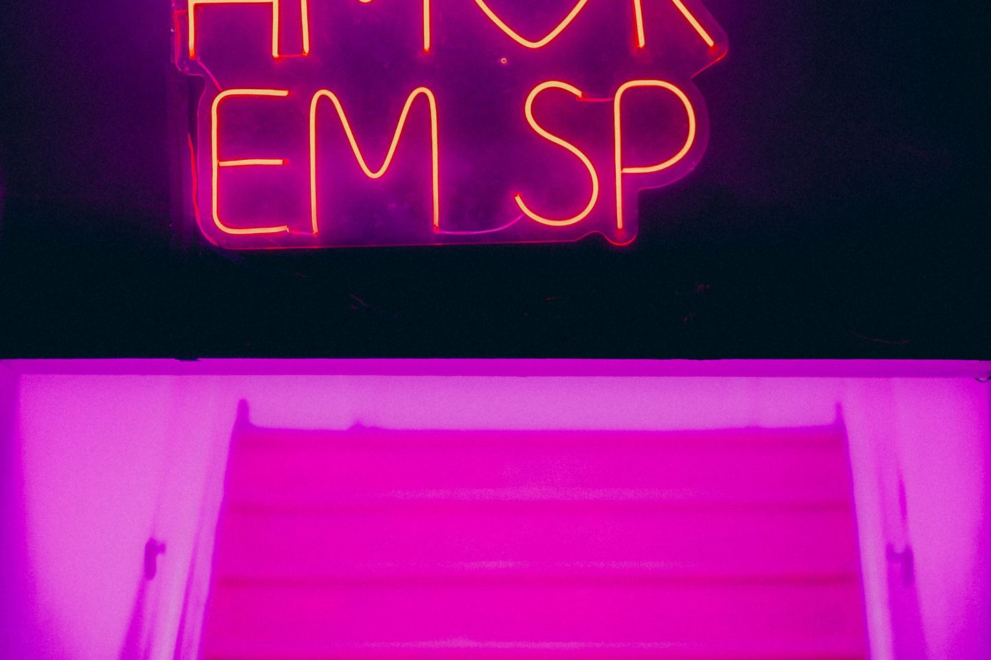 Pink neon sign aesthetic wall decor