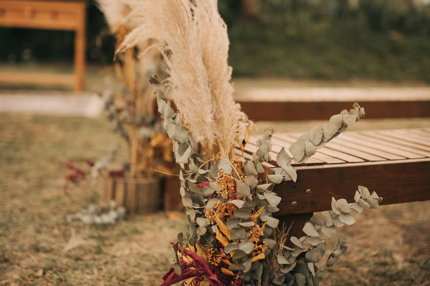Dried pampas grass boho home decor