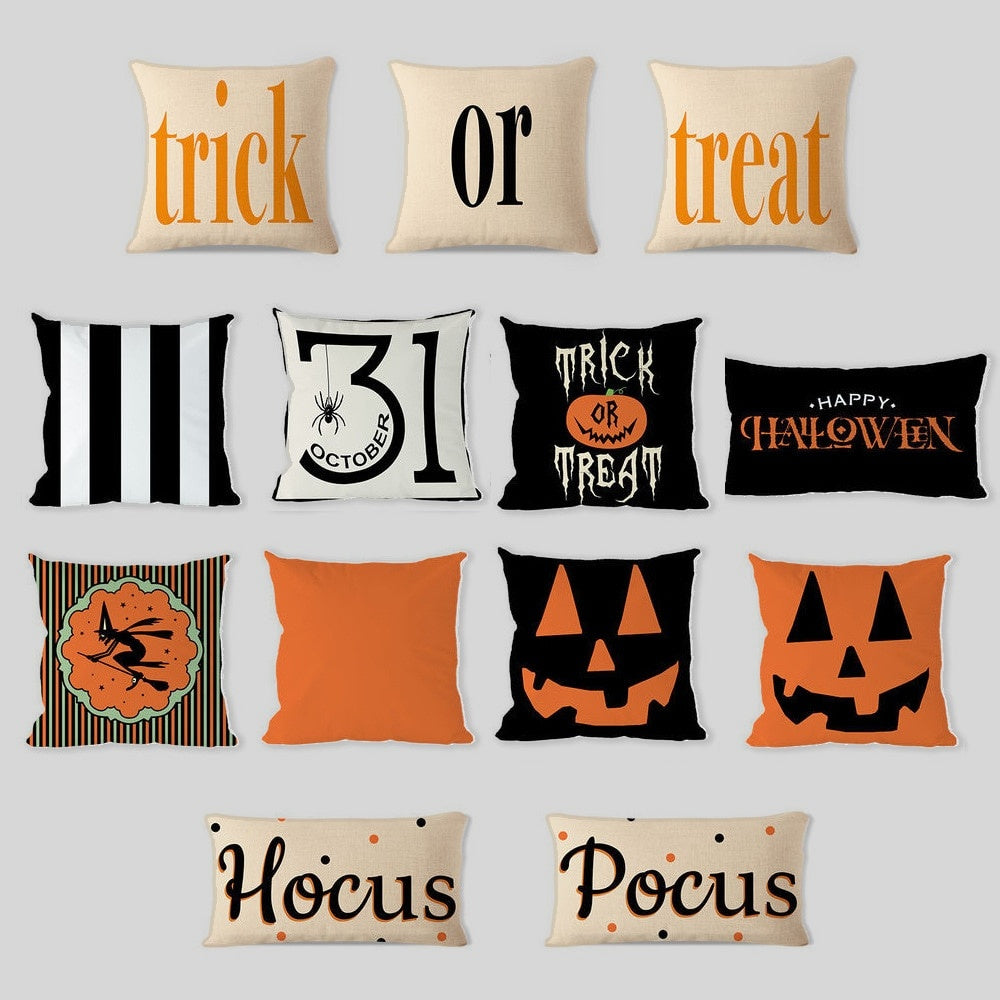 Halloween themed pillow cases